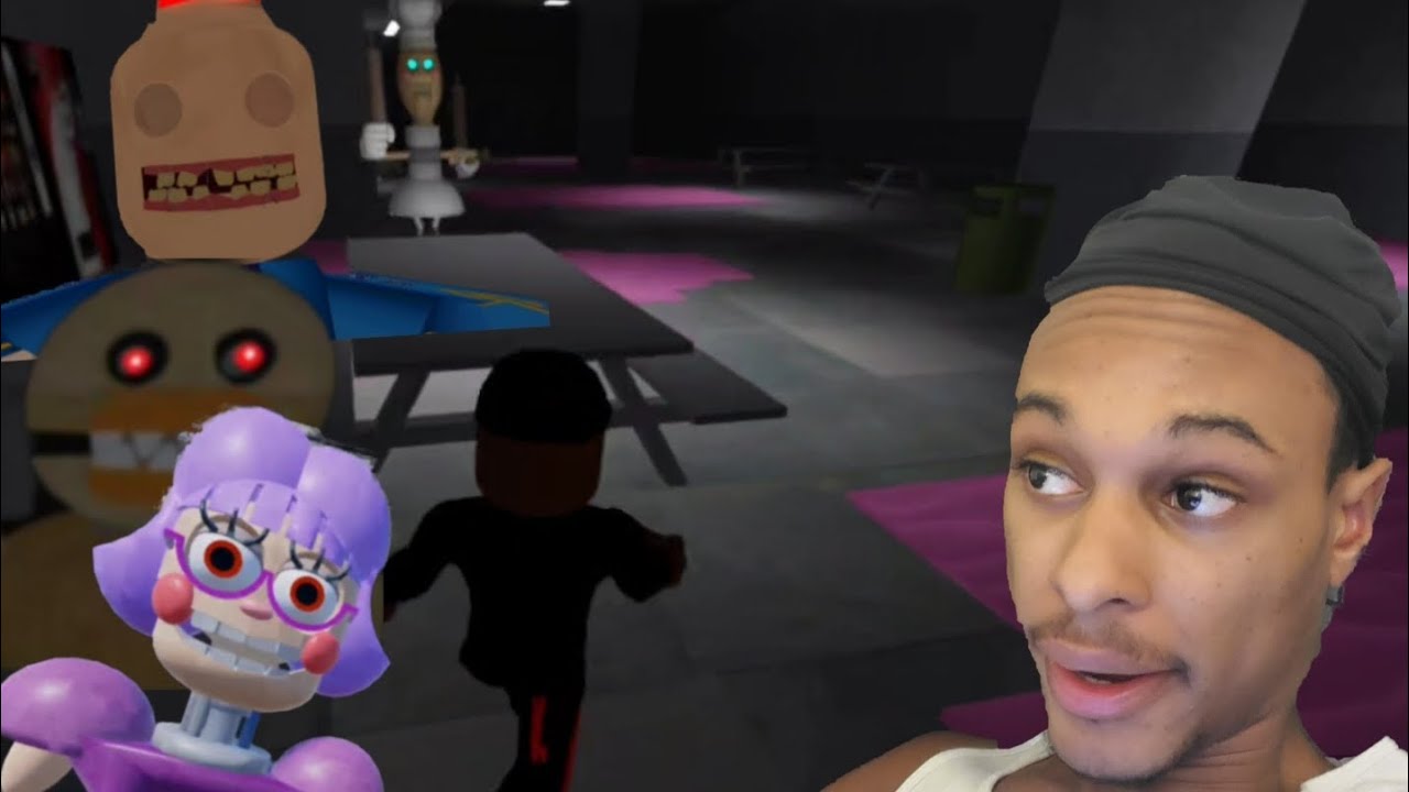 Roblox Playing the scary obby with Siren cop and  Ant-Tron Detention 