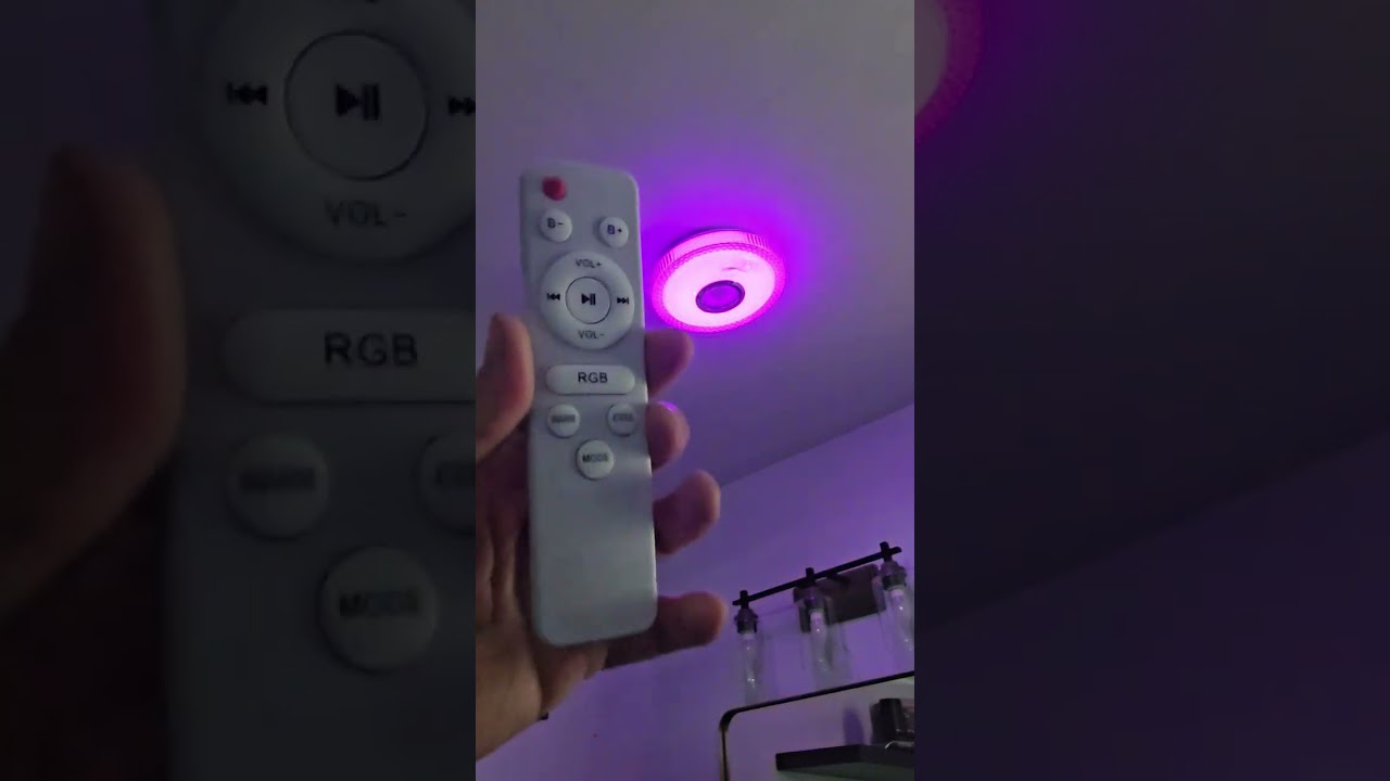 LED Music Ceiling Lamp with Bluetooth Speaker