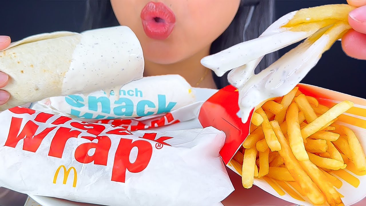 ASMR McDonald’s Snack Wrap Meal (Requested Video)