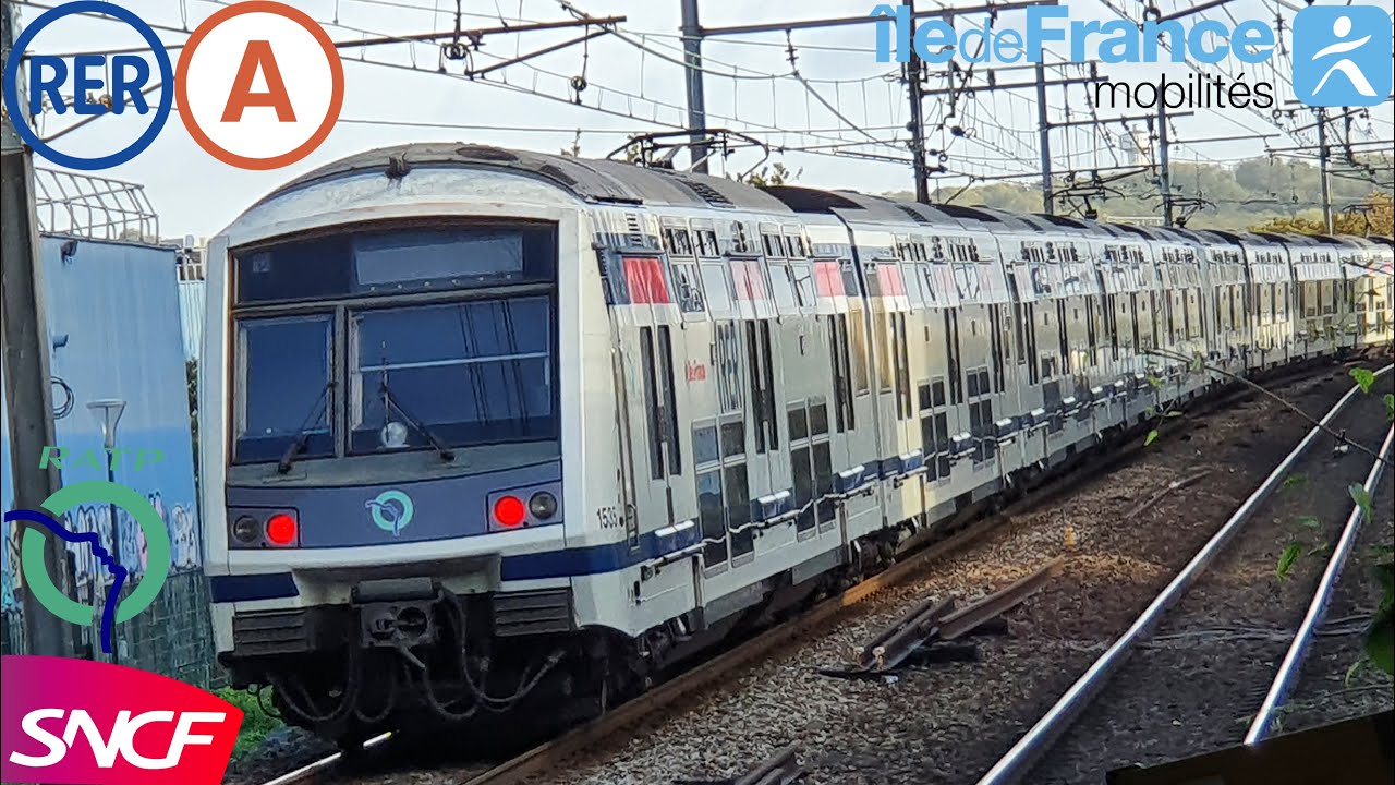 RER A [4K] Des MI2N+MI09 à Cergy Préfecture,Val de Fontenay et Châtelet-les-Halles
