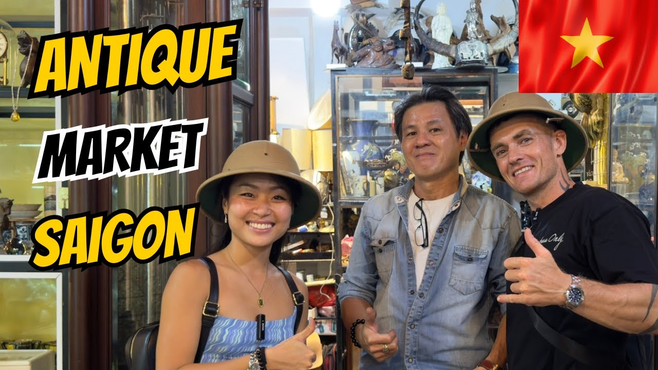 Local ANTIQUE MARKET In Ho Chi Minh City Vietnam 🇻🇳