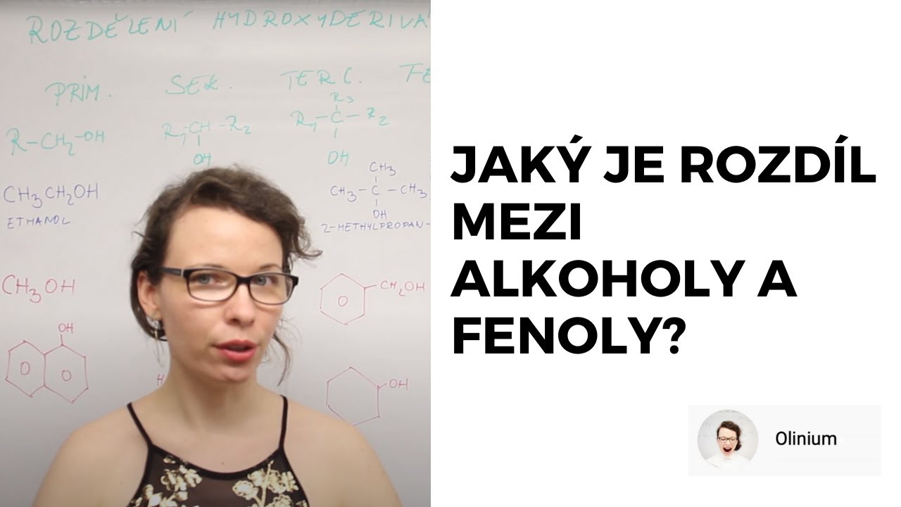 Rozdělení hydroxyderivátů na alkoholy a fenoly