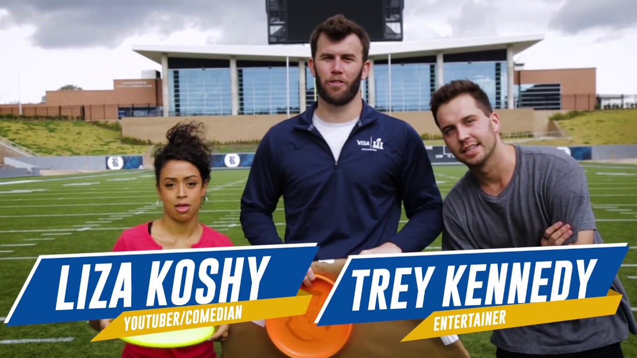 Football Trick Shots w/ Kirk Cousins, Liza Koshy, & Trey Kennedy | Brodie Smith