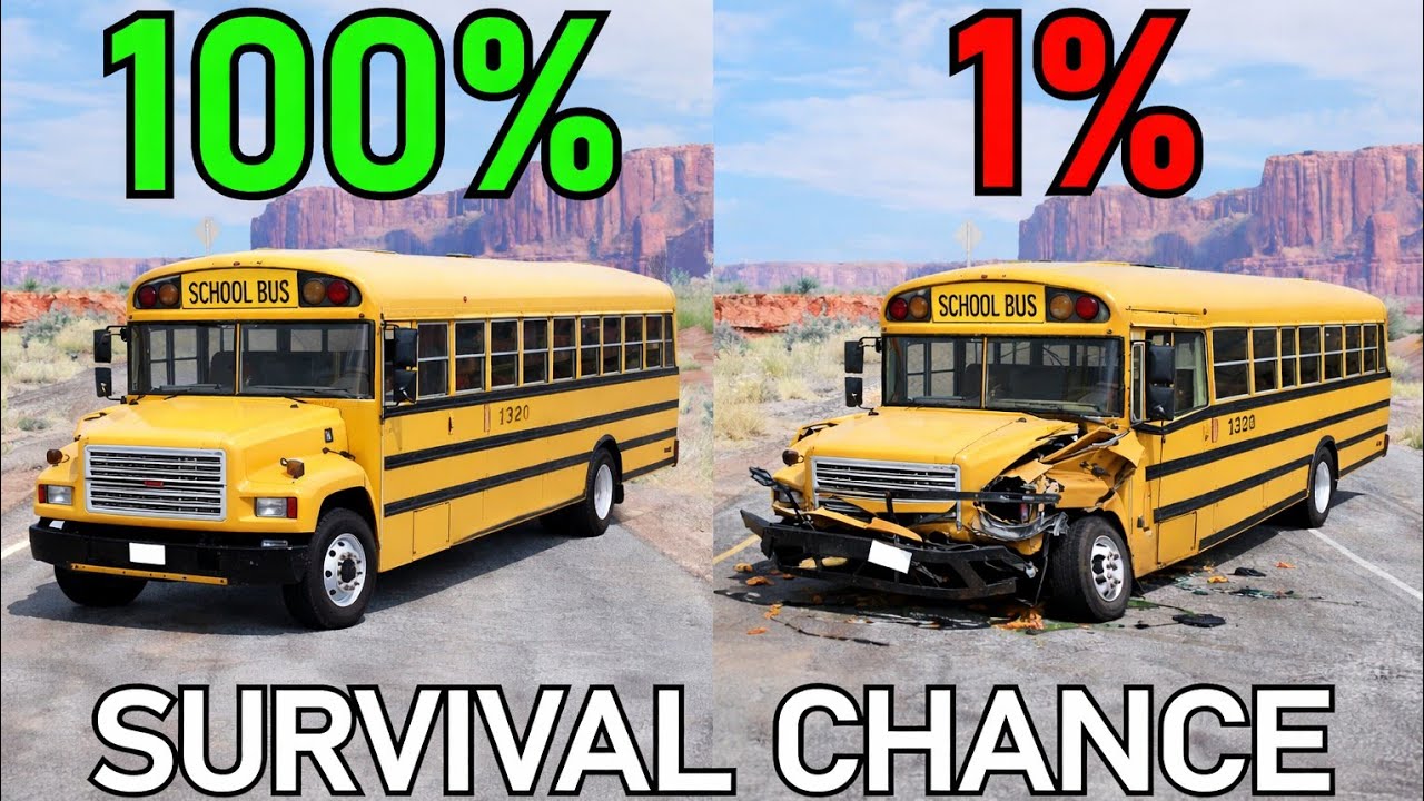 Realistic Survival Chance Crashes #01 |  BeamNG.Drive