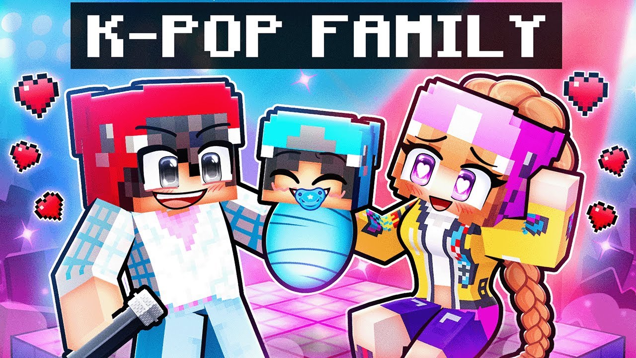 Adopted by K-POP DEMON HUNTERS FAMILY in Minecraft!