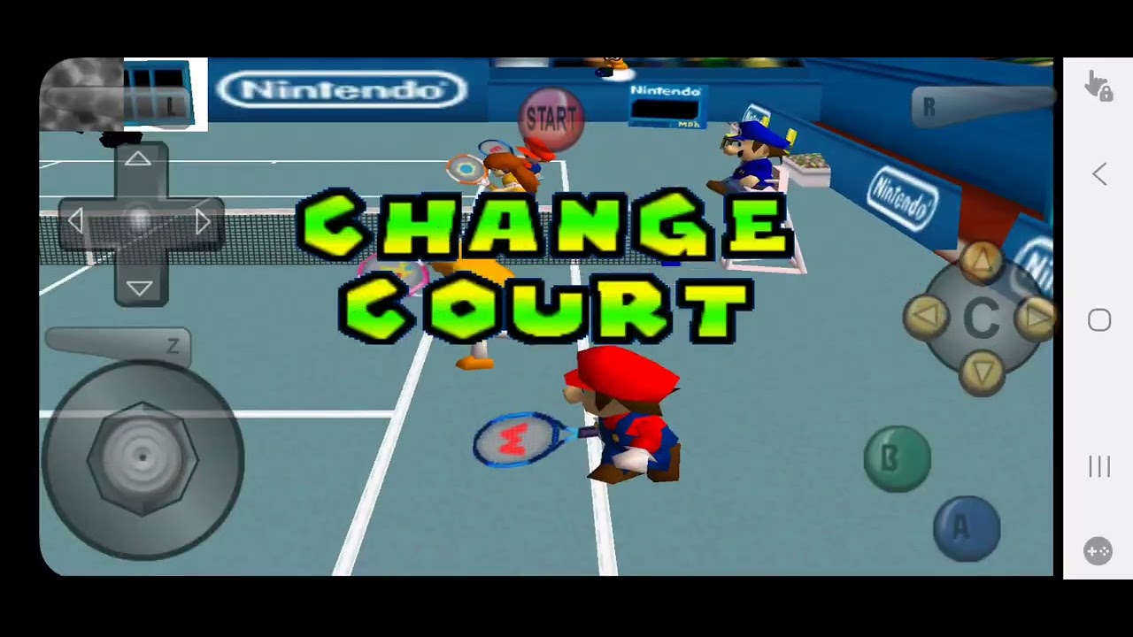 Mario Tennis N64 Emulator Doubles Match 5 Set Match 