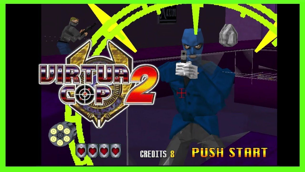 Virtua Cop 2 Playthrough | SEGA 1995 AM2 Model 2 Arcade