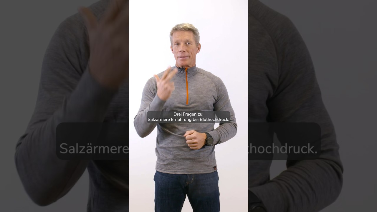 Salzarme Ern&auml;hrung bei Bluthochdruck: 3 Fragen! - Doc Martin #healthtv