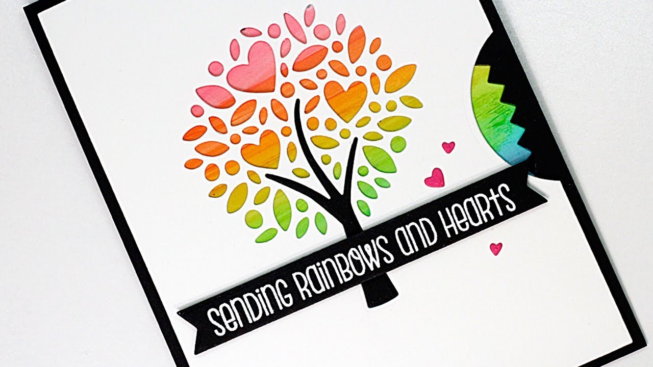 Sending Rainbows & Hearts | Interactive Spinner Card