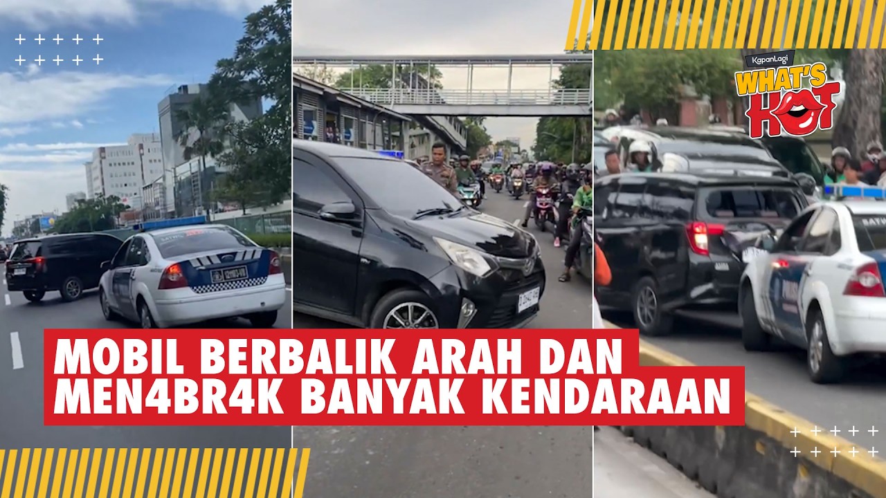 Viral Rekaman Detik-Detik Massa dan Polisi Kepung Calya Ugal-Ugalan #calya