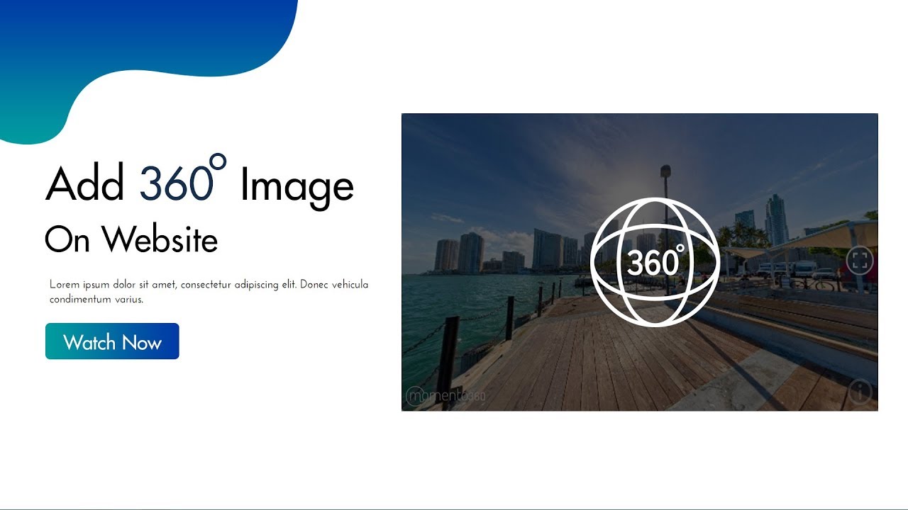 How To Add 360 Degree Images on HTML Website | Embed 360&deg; Images On website