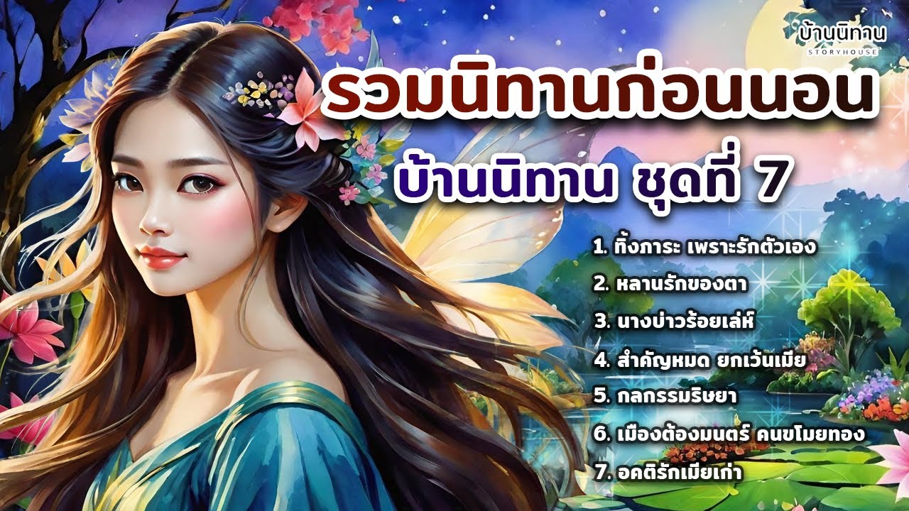 EP.7 รวมนิทานพื้นบ้าน นิทานสอนใจ และให้ข้อคิดสอนใจ ฟังยาว ฟังสบายแสนสนุก : บ้านนิทาน