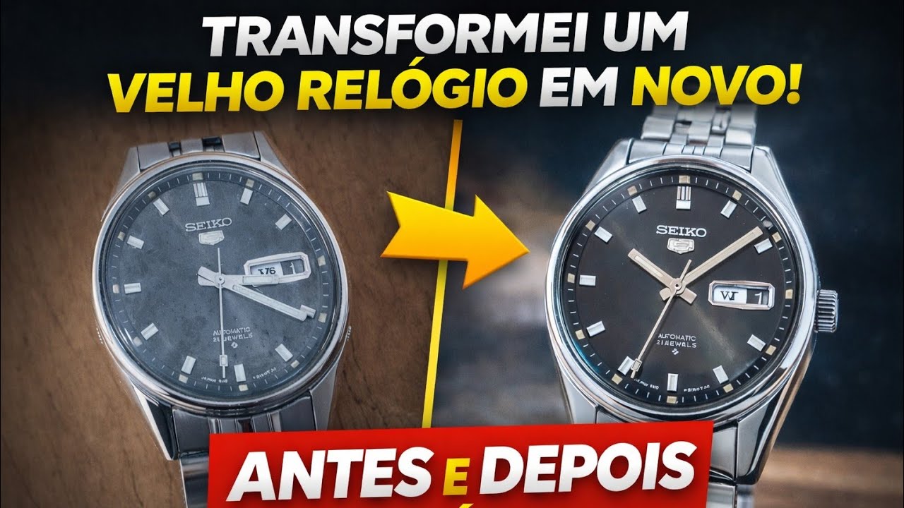 Não leve seu relógio para restaurar antes de ver esse vídeo restauração de um Seiko 6119