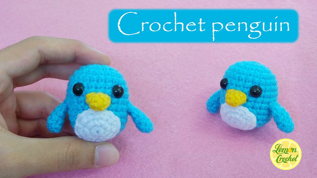 🐧 How to Crochet Penguin 🐧| Crochet Tutorials | Lemon Crochet🍋