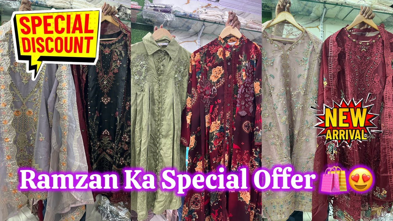 Ramzan Eid Special Offer || Rs:1000/4🛍️” Pakistani Fancy Readymade Collection “ Lootlo Offer Start 