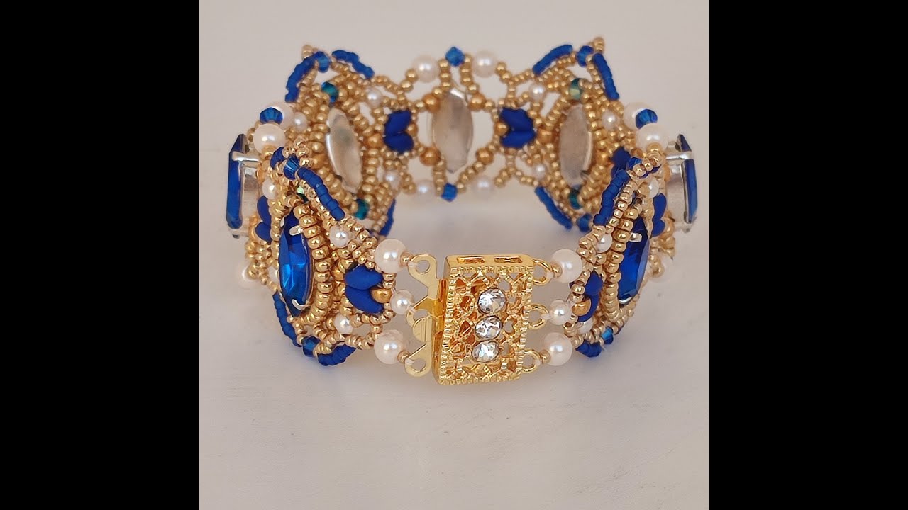bracciale zaffiro tutorial #bracciale #seedbeads #superduo #perle
