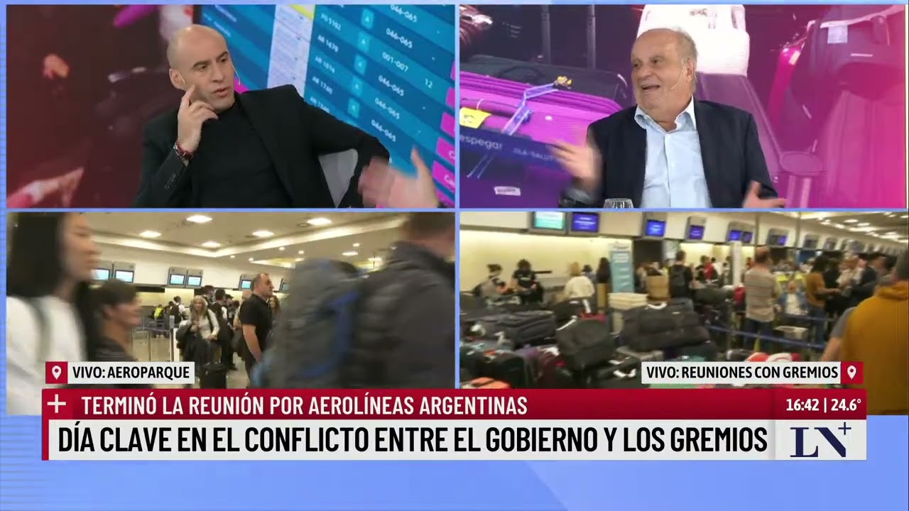 Día clave en el conflicto entre el Gobierno y los gremios: reunión por Aerolíneas Argentinas