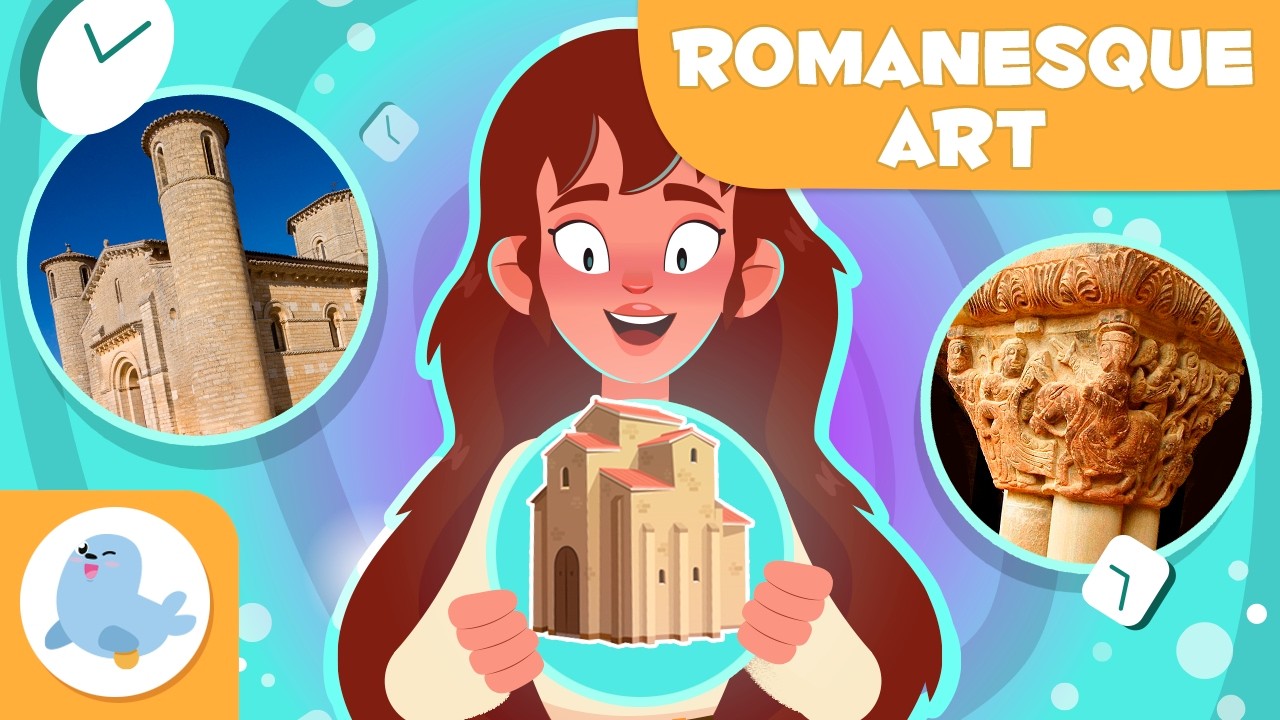 Романское искусство для детей 🏰 Церкви, живопись и скульптура Средневековья 🎨