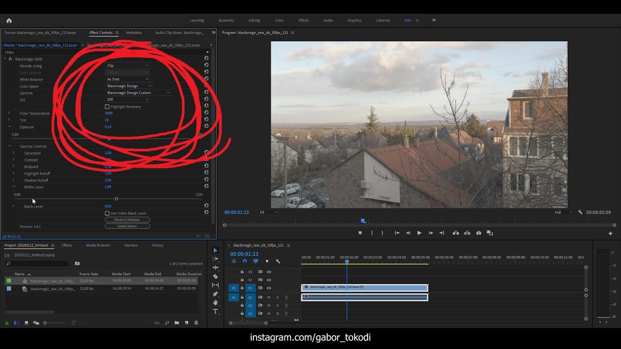 Edit BRAW in PREMIERE PRO ///  how to use /// 60 SEC VIDEO /// downloadable most types of footages.