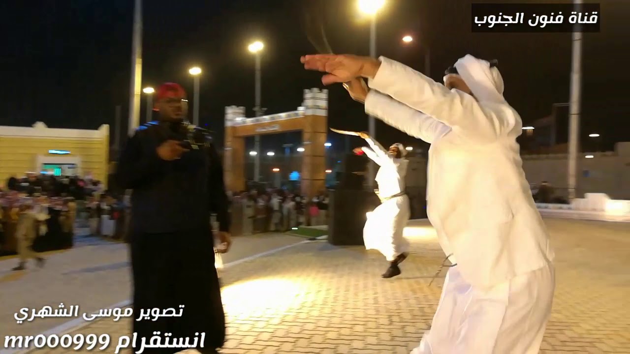 عرضة #بيشة تدهش وتنال اعجاب زوار #قرية_عسير في الجنادرية33