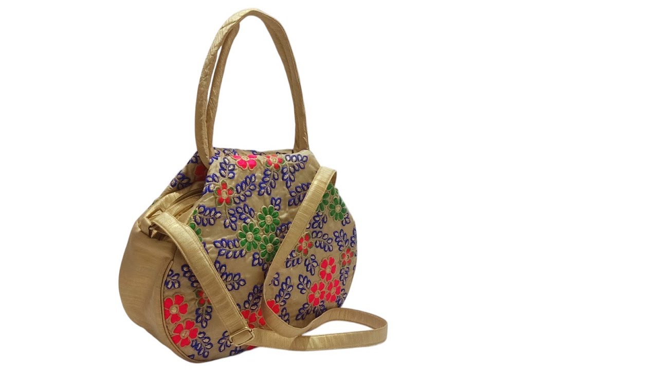 How to make hand bag at home ||fancy hand bag making at home