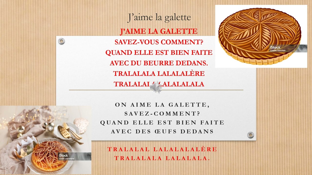 Unité 4: J'aime la galette