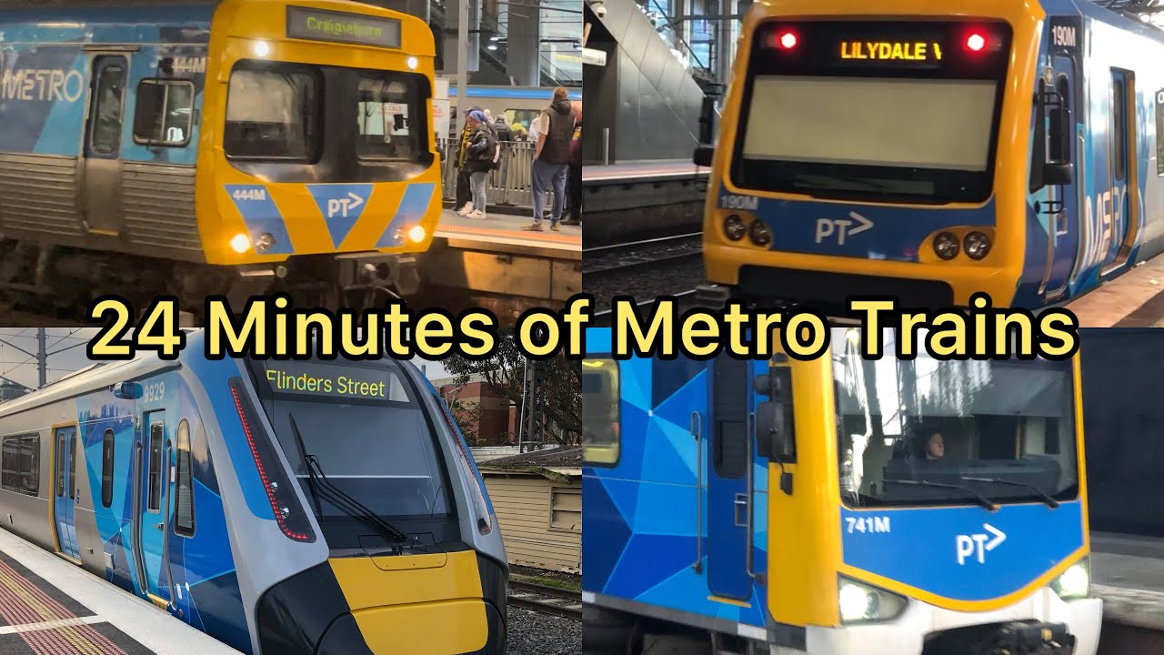 24 Minutes of Metro Trains - Melbourne