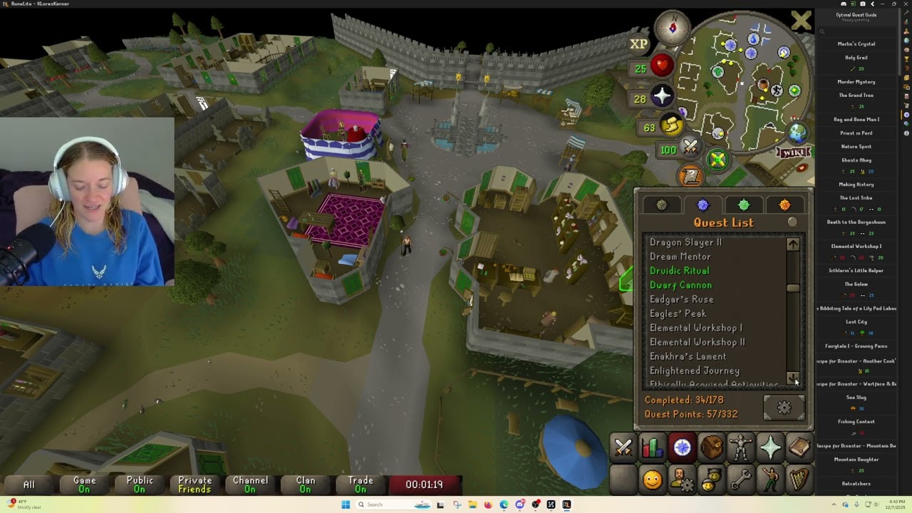 I'M JUST A GIRL TRYING TO QUEST 🗡️ | OSRS