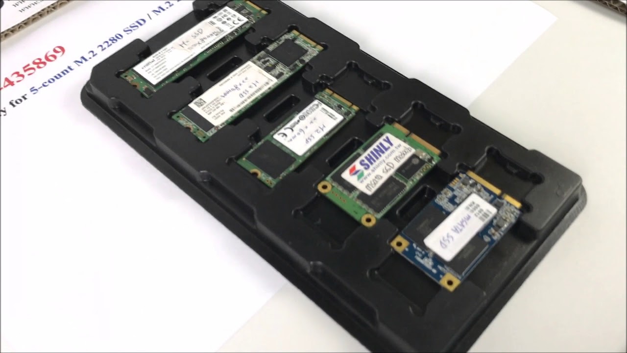 SSD esd pcakaging plastic tray for M.2 2280 2260 SSD MSATA SSD ( MPK-435869 )
