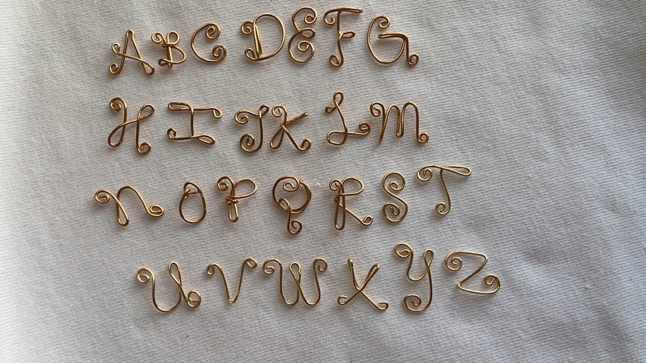 How To Make Wire Alphabet Letters /Making wire letters can be used as charms or pendants/