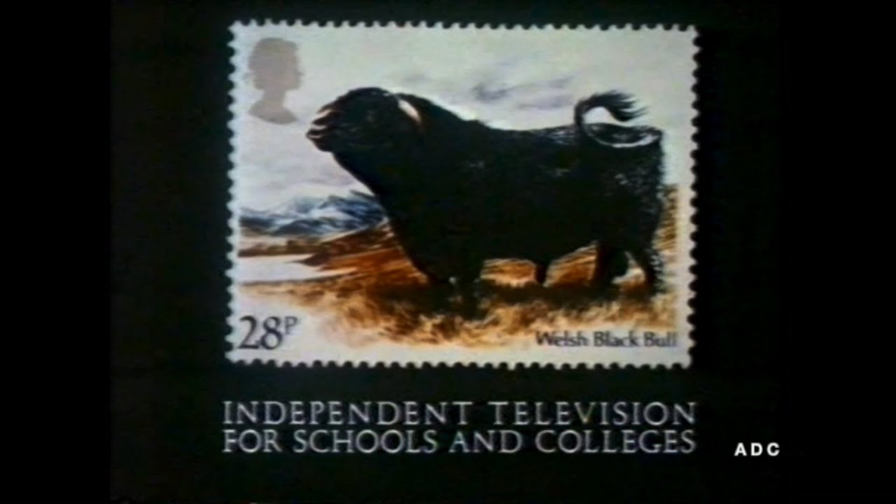 ITV Schools, end of Stop Look Listen ATV 1976, slide & clock for Basic Maths 14th March 1984