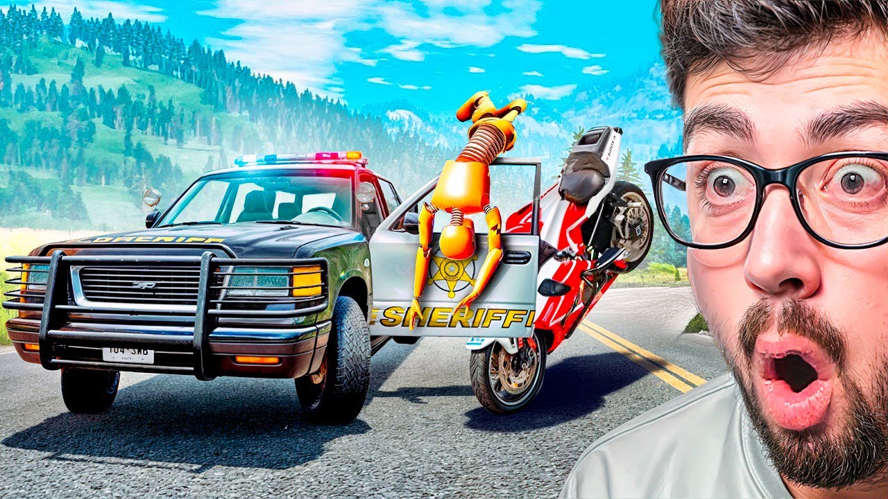 ACCIDENTES EN PERSECUCIONES POLICIALES 😱 | BeamNG Drive