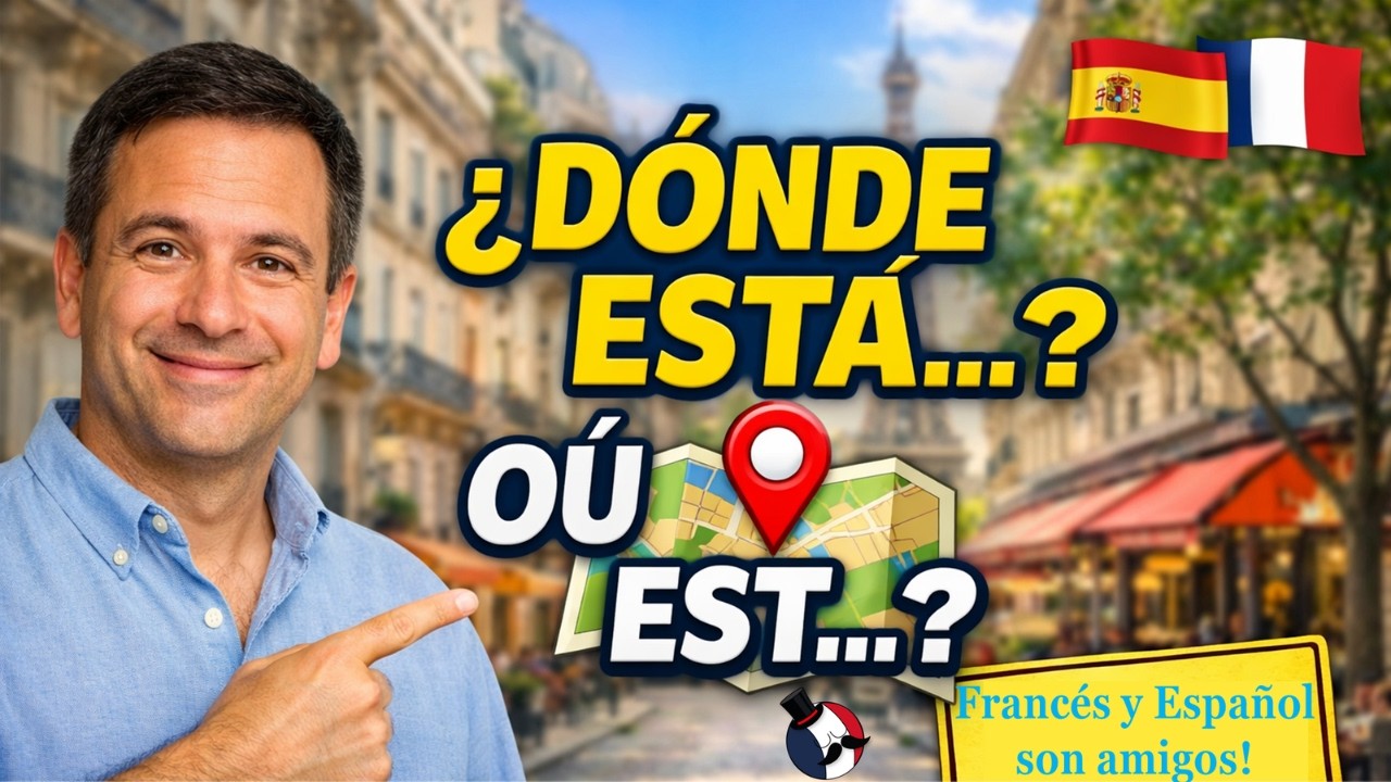 Cómo dar y pedir DIRECCIONES en FRANCÉS (Clase completa A1-A2)