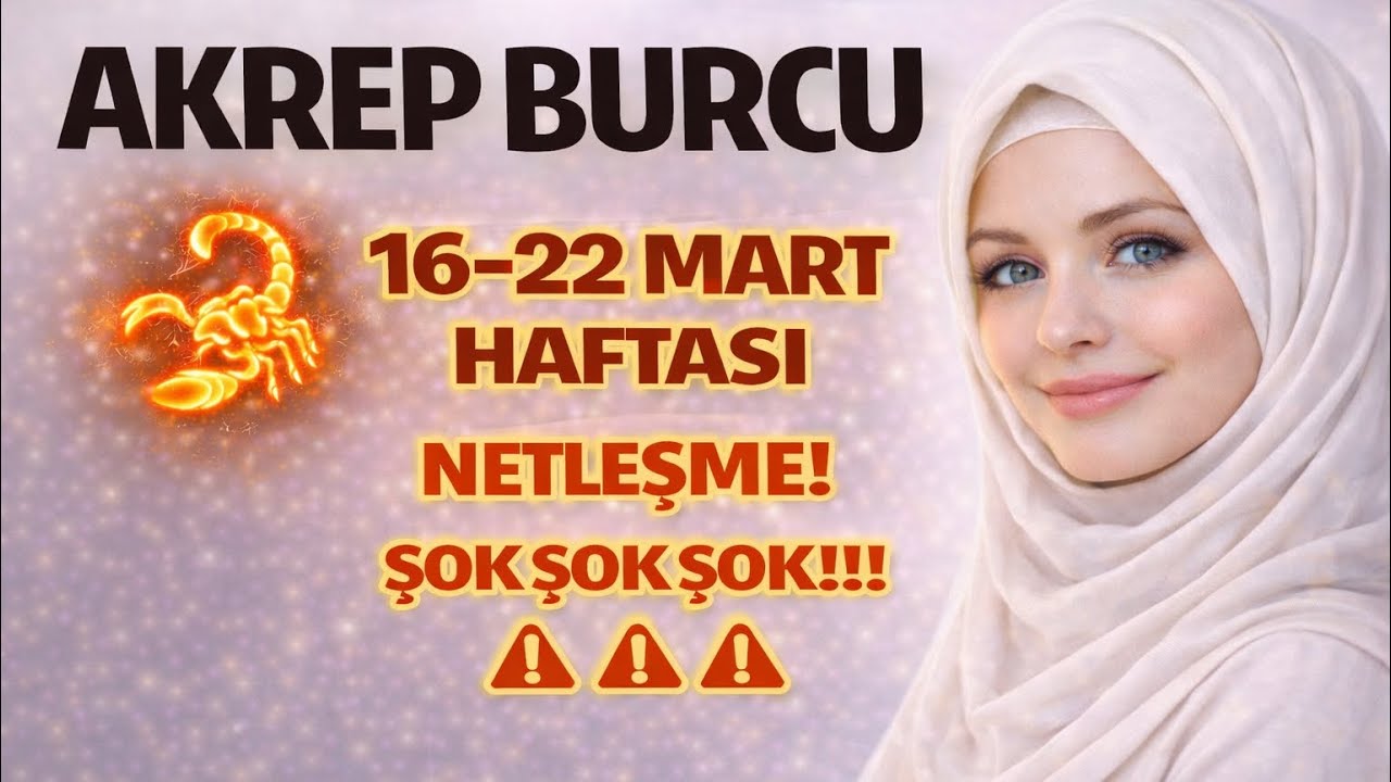♏️ AKREP BURCU 16–22 MART HAFTASI NETLEŞME! ŞOK ŞOK ŞOK!!! ❗️❗️❗️