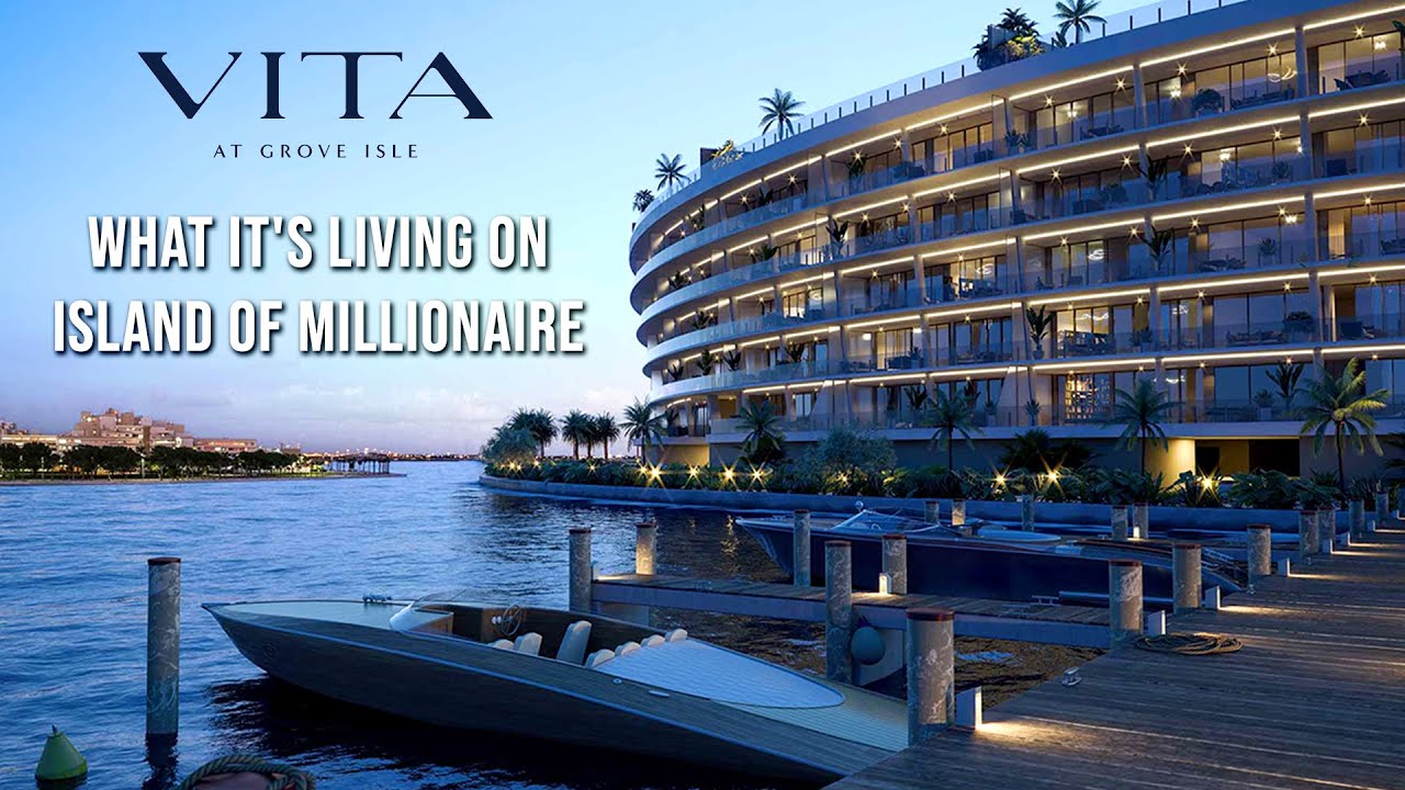 Роскошная жизнь на частном острове в Майами - Vita at Grove Isle в Коконат-Гроув | Новый жилой ко...