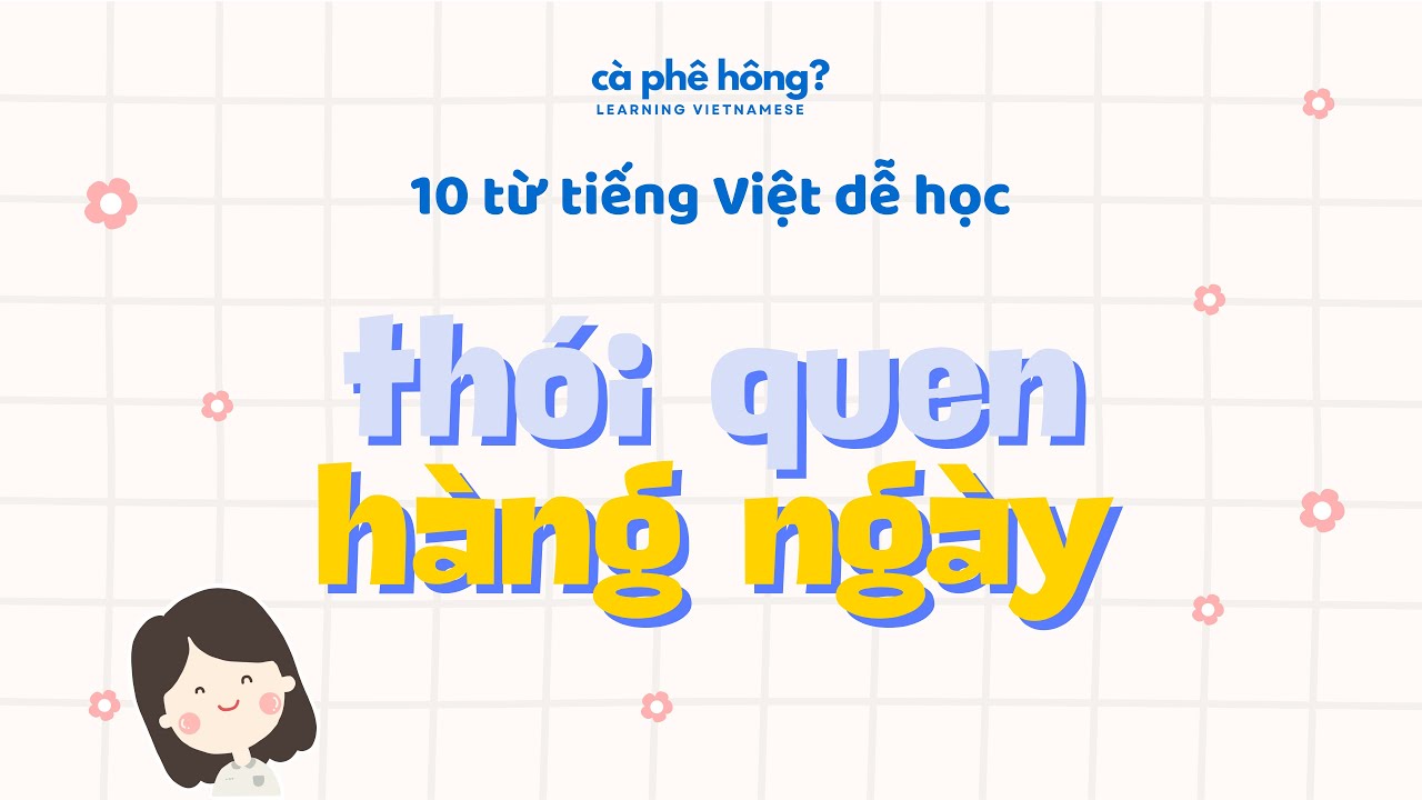 🍜👨🏻‍💻🏃🏻‍♀️😴 daily routine • 8 easy Vietnamese words • learn SOUTHERN Vietnamese • sub