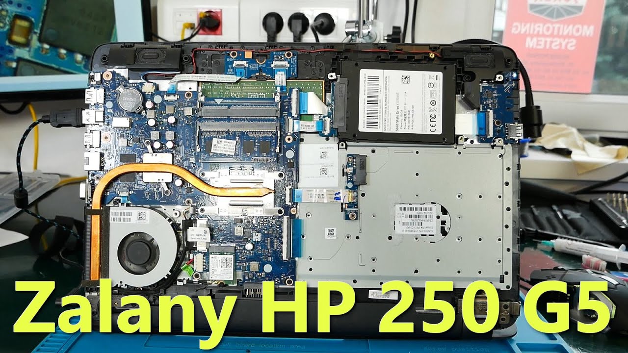 Naprawa HP 250 G5 po zalaniu