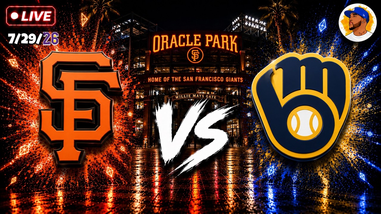 San Francisco Giants vs Milwaukee Brewers MLB Live Stream | Live Scoreboard (7/29/26)