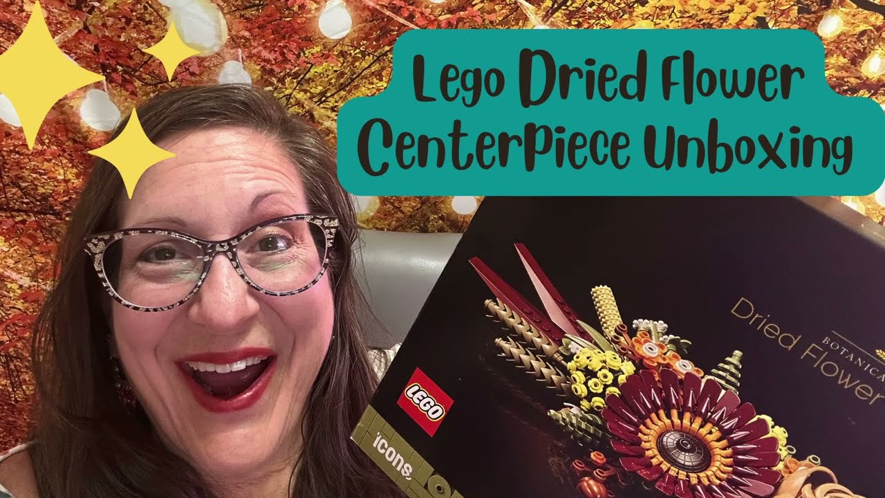 ⭐️Stunning Lego Dried Flowers Centerpiece Unboxing🍁lego centerpiece fall decor🍁lego 10314
