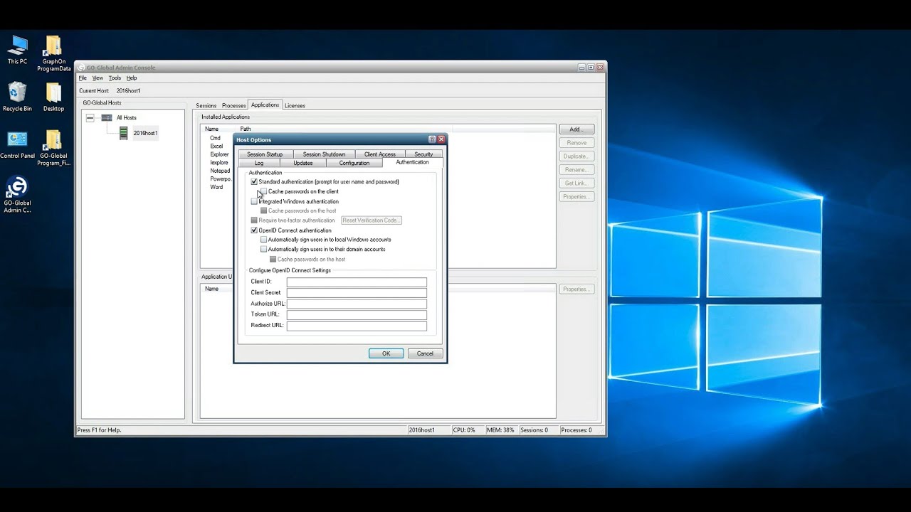 GO-Global Single Sign-On Support for ADFS