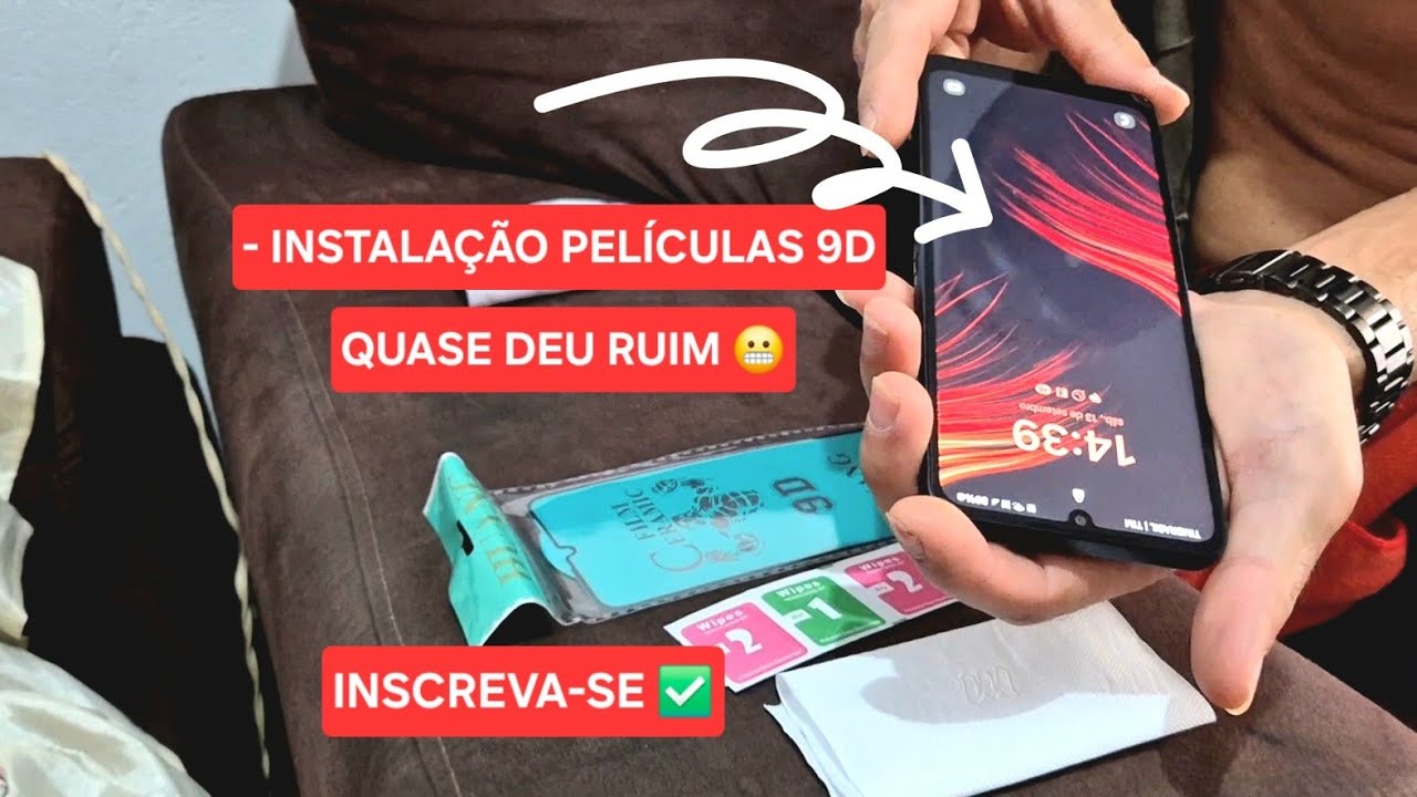 ✅️ VEJA MOTIVO DE COMPRAR DUAS PELÍCULAS! INSTALEI PELÍCULA 9D CELULAR A06 DA MINHA MÃE! #comofazer 