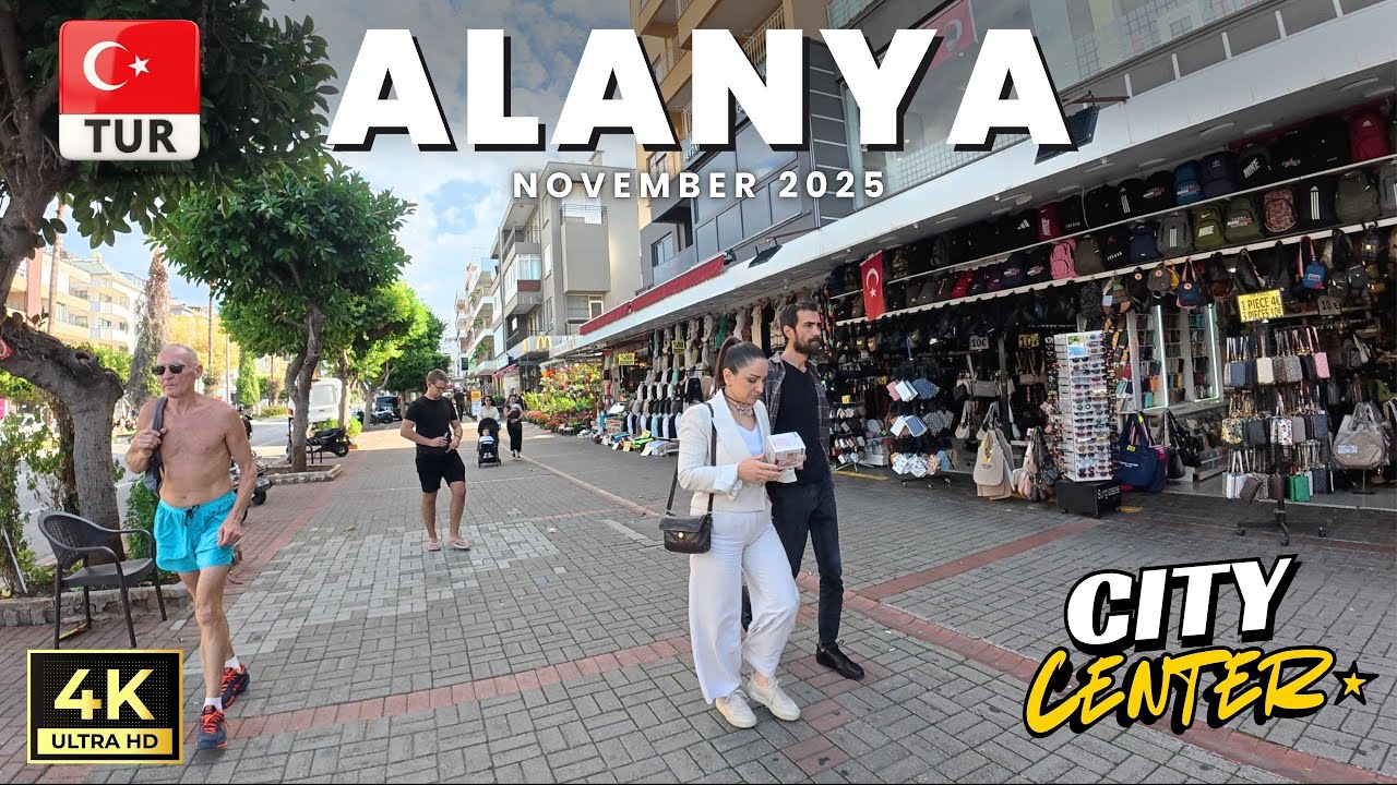 Alanya City Center Walking Tour | Antalya Turkey | November 18, 2025 [4K HD]