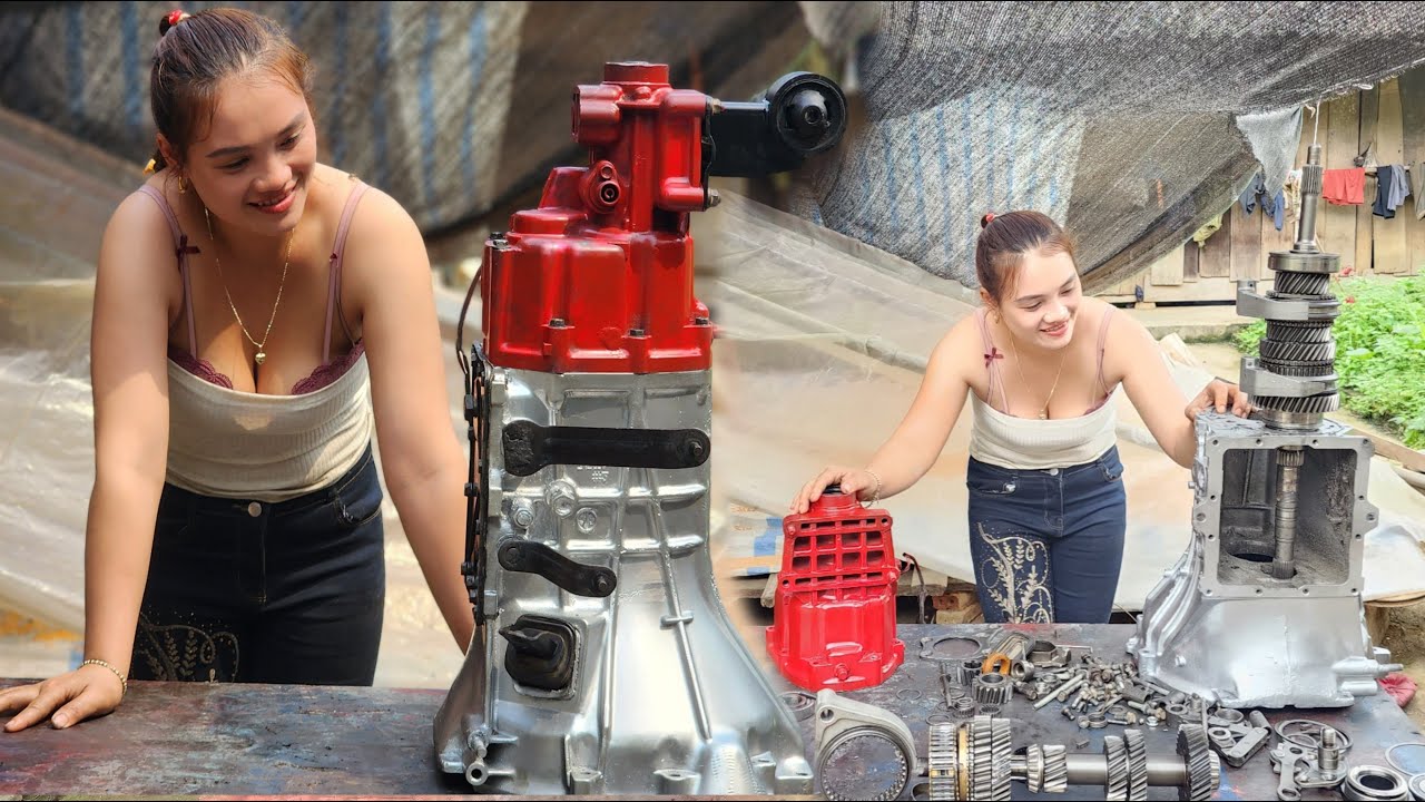 TIMELAPSE: Genius girl repairs and restores old car and motorbike engines with many broken parts
