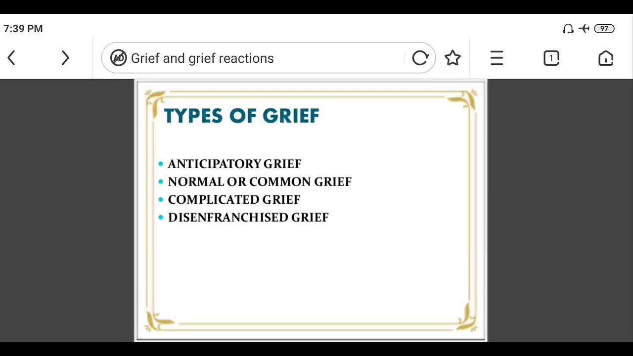 TYPES OF GRIEF