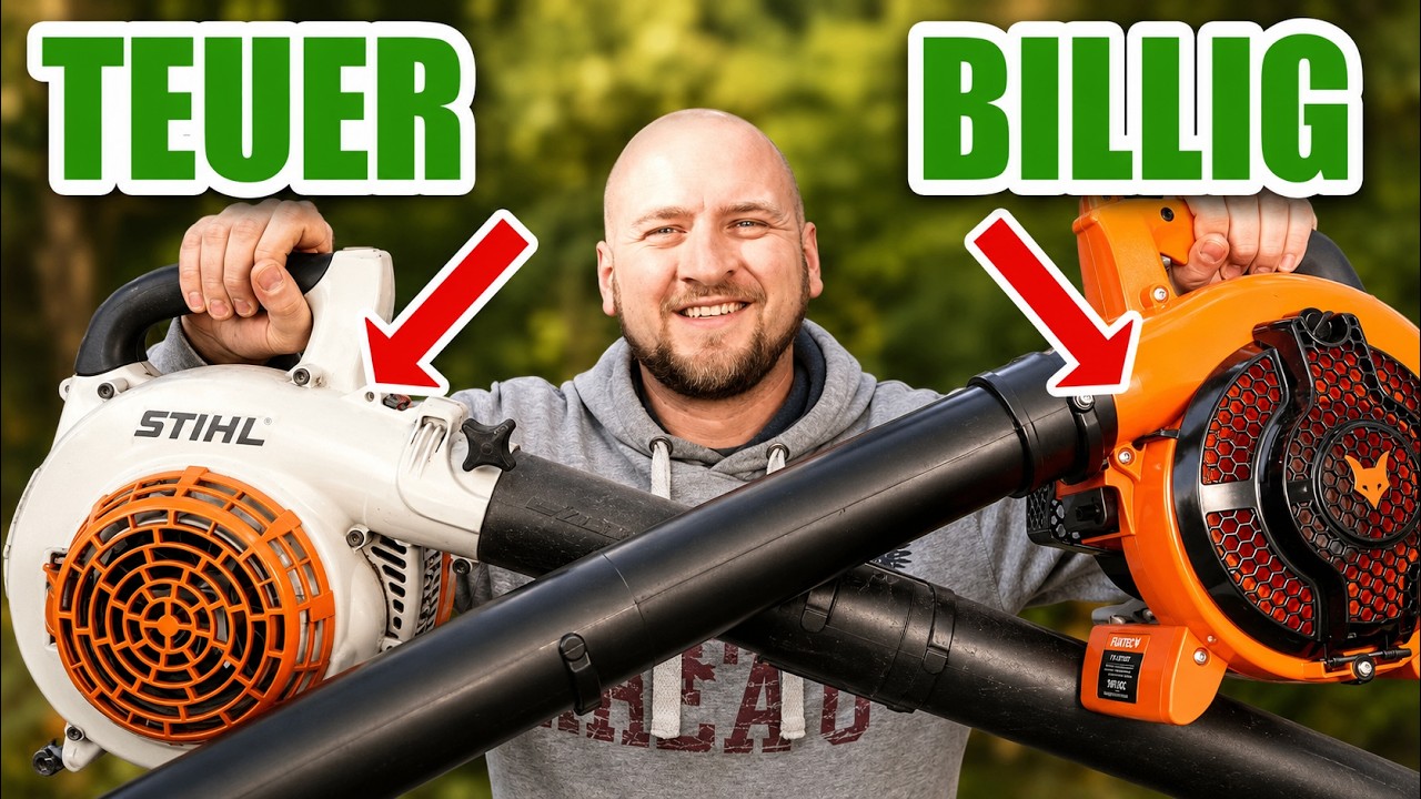 ✅ Laubgebl&auml;se im VERGLEICH ⚠️ Stihl 250&euro; gegen Fuxtec 109&euro;  Review