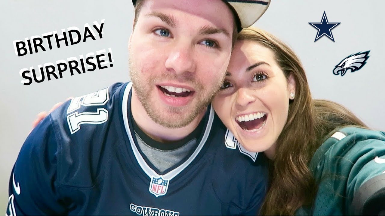 SURPRISING MY BOYFRIEND WITH NFL TICKETS!