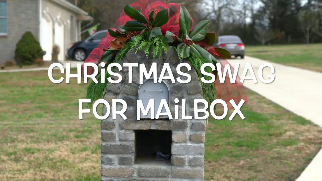 How to make a Christmas Swag for your mailbox