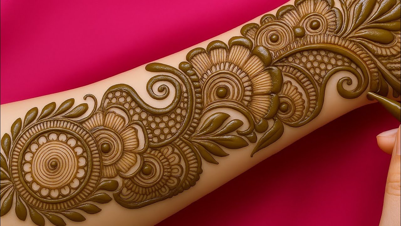 Arabic simple easy Mehndi |  Rakhi Mehandi Design Teej Mehandi Design ll henna tutorial l...