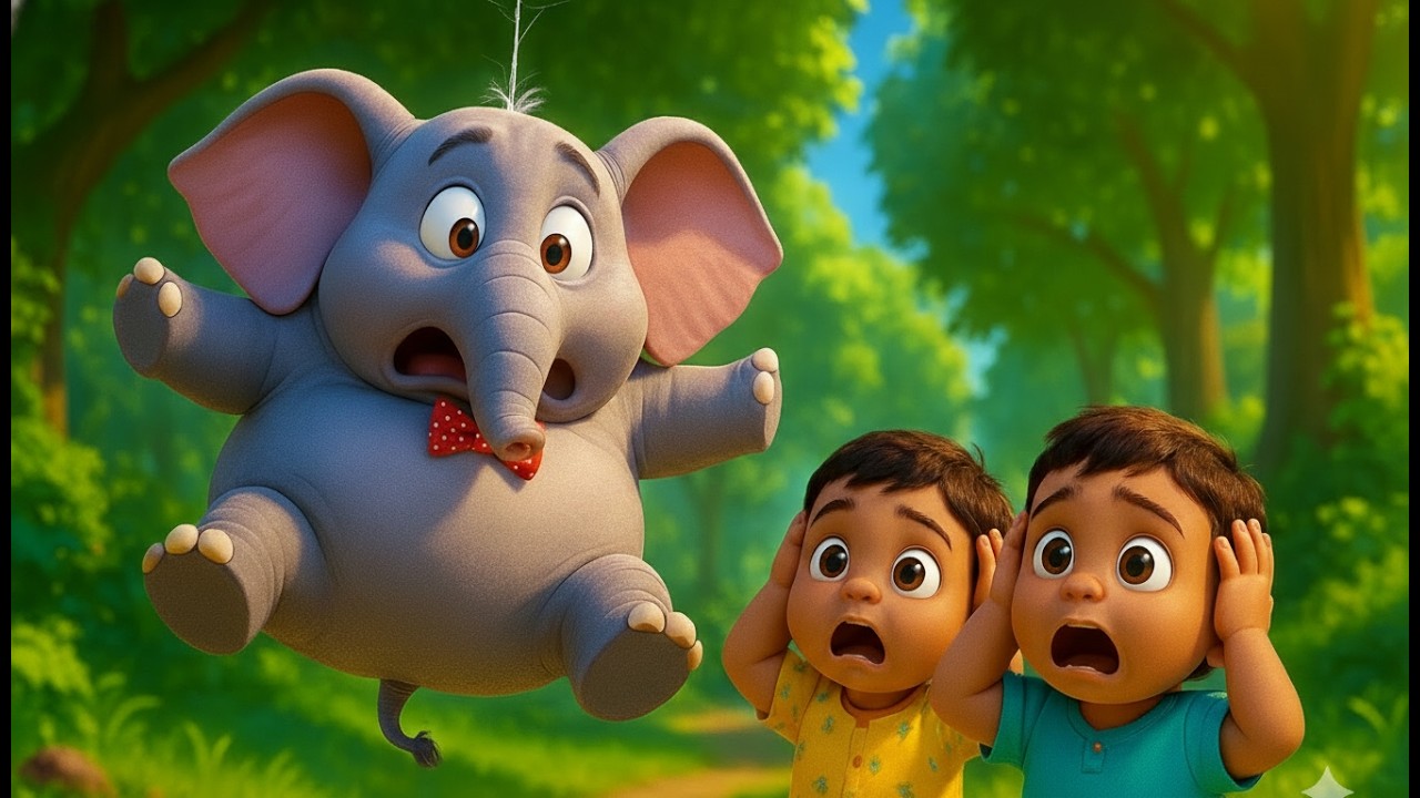 Ek Mota Hathi | Hindi Rhymes for Kids | मकड़ी के जाल में फंसा | Hindi Balgeet