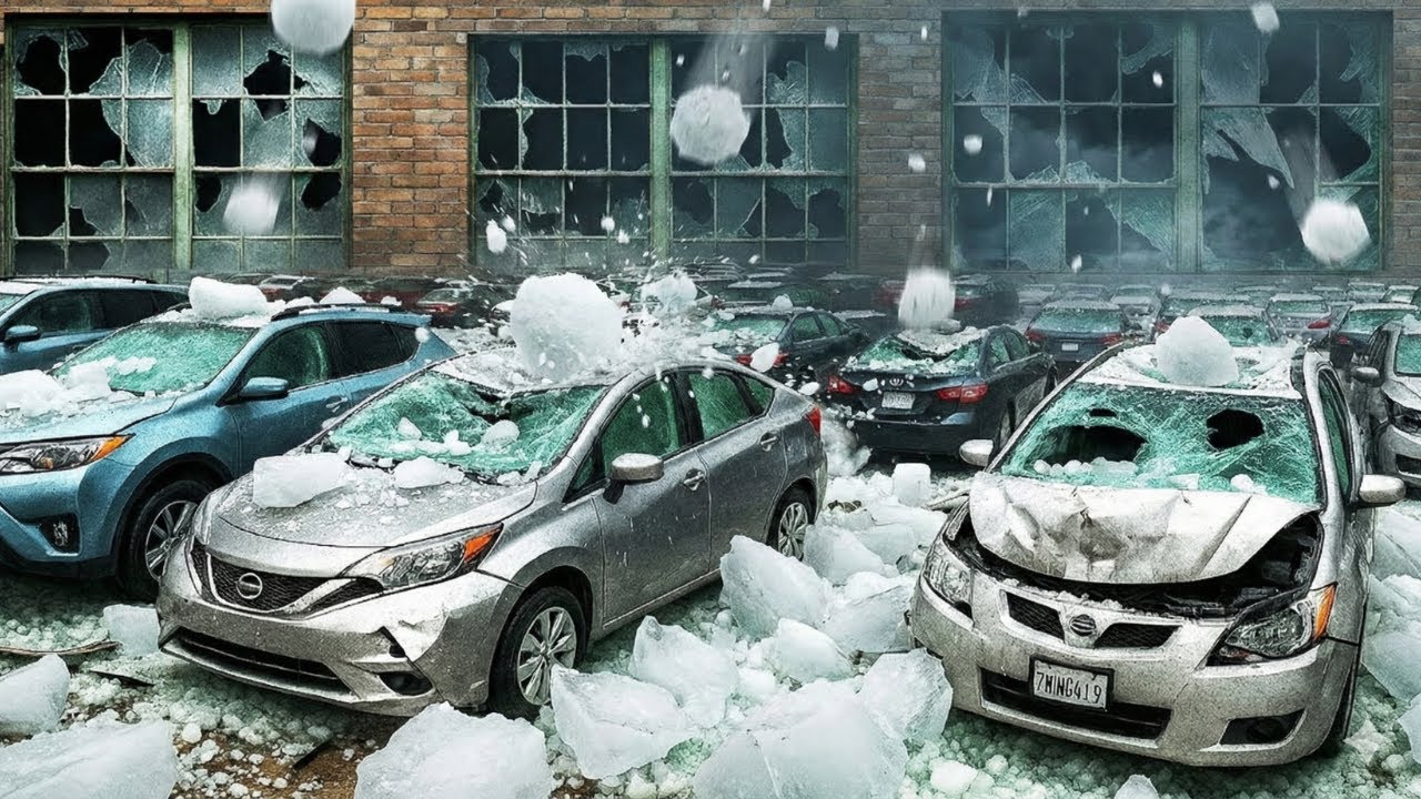 CHAOS in Oregon USA!Destructive Hailstorm Wreaks Havoc — Cars & Homes Destroyed